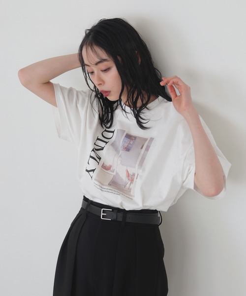 LIAN(リアン)の「フォトプリント半袖Tシャツ(Tシャツ/カットソー・レディース・ホワイト系3/ホワイト系1/ホワイト系2・FREE)」の19枚目の写真