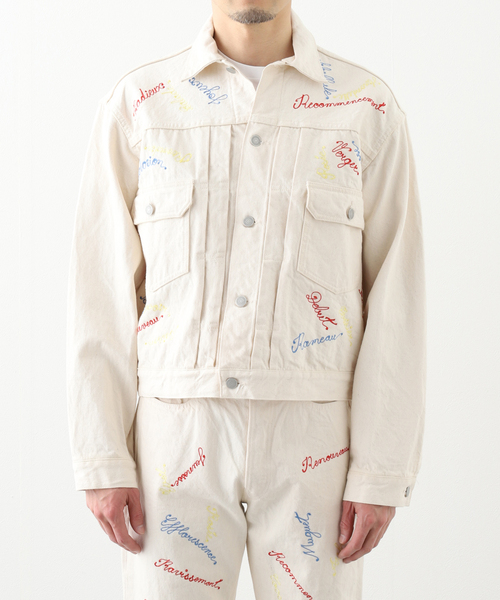 EDIFICE（エディフィス）の「Super stitch (スーパーステッチ) jacket special（デニムジャケット・メンズ・アイボリー・LARGE/MEDIUM/SMALL）」の5枚目の写真