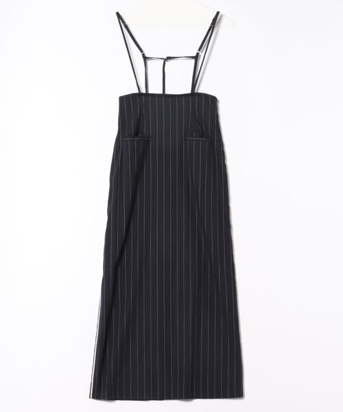 VERSEAU(ヴェルソー)の「サスペンダー付き ハイウエストラインスカート(スカート・レディース・ベージュ/ネイビー・SMALL/MEDIUM)」の18枚目の写真