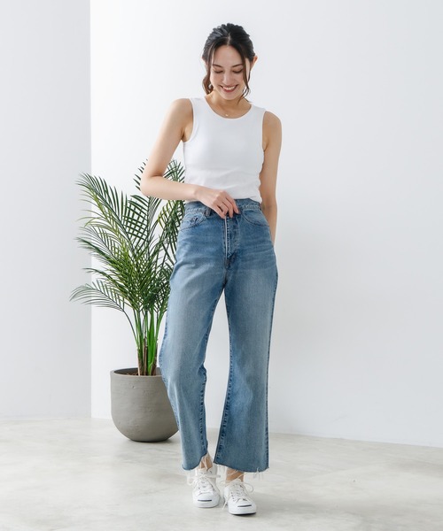 HANES(ヘインズ)の「【Hanes/ヘインズ】ブラ アメリカンスリーブ タンクトップ(タンクトップ・レディース・ブラック/杢グレー/ホワイト・FREE)」の15枚目の写真