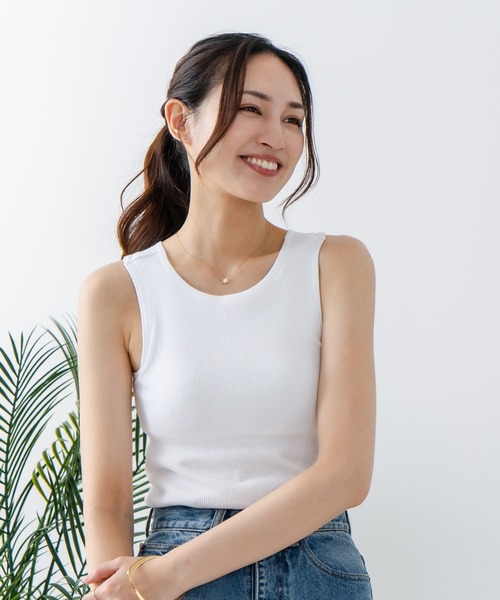 HANES(ヘインズ)の「【Hanes/ヘインズ】ブラ アメリカンスリーブ タンクトップ(タンクトップ・レディース・ブラック/杢グレー/ホワイト・FREE)」の17枚目の写真
