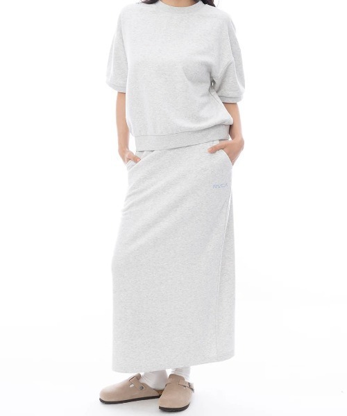 RVCA(ルーカ)の「RVCA レディース BALANCE BOX LONG SKIRT スカート 【2025年春夏モデル】/ルーカワンポイントロゴスカート(スカート・レディース・ブラック/ホワイト/グレー・SMALL/MEDIUM)」の10枚目の写真