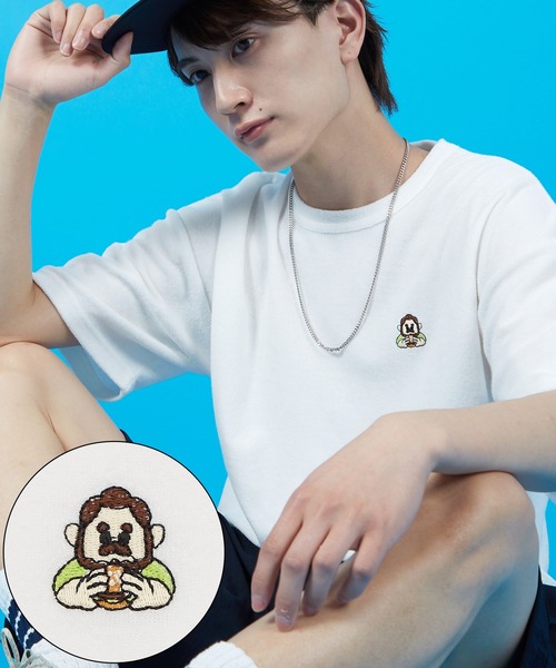 SIDEWAY STANCE(サイドウェイスタンス)の「【SIDEWAY STANCE】パイル地 半袖Tシャツ(Tシャツ/カットソー・メンズ・ホワイト/ライトグレー/ブラック/ホワイト系/ホワイト系1/ブラック系/ブラック系1/ライトグレー系/ライトグレー系1・SMALL/MEDIUM/LARGE/X-LARGE)」の4枚目の写真