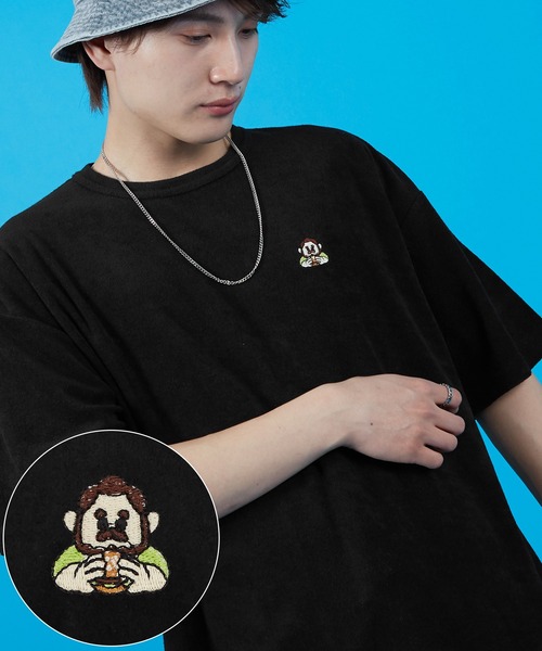 SIDEWAY STANCE(サイドウェイスタンス)の「【SIDEWAY STANCE】パイル地 半袖Tシャツ(Tシャツ/カットソー・メンズ・ホワイト/ライトグレー/ブラック/ホワイト系/ホワイト系1/ブラック系/ブラック系1/ライトグレー系/ライトグレー系1・SMALL/MEDIUM/LARGE/X-LARGE)」の7枚目の写真