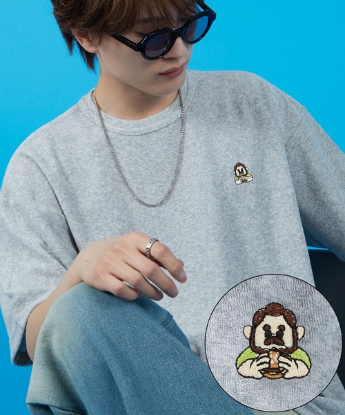 SIDEWAY STANCE(サイドウェイスタンス)の「【SIDEWAY STANCE】パイル地 半袖Tシャツ(Tシャツ/カットソー・メンズ・ホワイト/ライトグレー/ブラック/ホワイト系/ホワイト系1/ブラック系/ブラック系1/ライトグレー系/ライトグレー系1・SMALL/MEDIUM/LARGE/X-LARGE)」の9枚目の写真