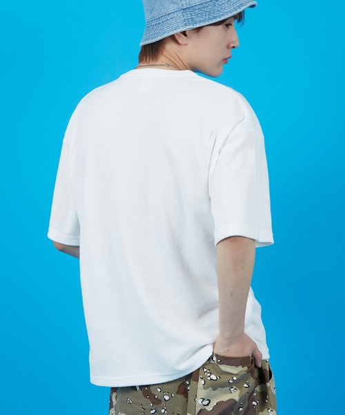 SIDEWAY STANCE(サイドウェイスタンス)の「【SIDEWAY STANCE】パイル地 半袖Tシャツ(Tシャツ/カットソー・メンズ・ホワイト/ライトグレー/ブラック/ホワイト系/ホワイト系1/ブラック系/ブラック系1/ライトグレー系/ライトグレー系1・SMALL/MEDIUM/LARGE/X-LARGE)」の13枚目の写真
