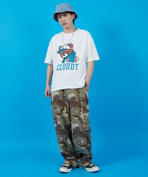 SIDEWAY STANCE(サイドウェイスタンス)の「【SIDEWAY STANCE】パイル地 半袖Tシャツ(Tシャツ/カットソー・メンズ・ホワイト/ライトグレー/ブラック/ホワイト系/ホワイト系1/ブラック系/ブラック系1/ライトグレー系/ライトグレー系1・SMALL/MEDIUM/LARGE/X-LARGE)」の14枚目の写真