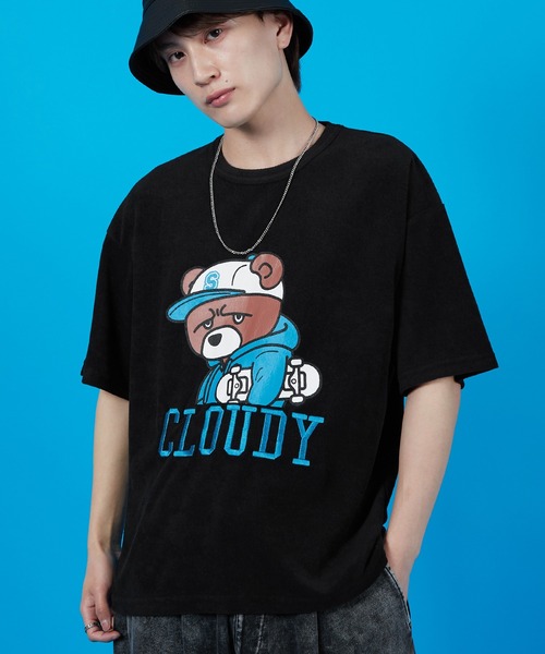SIDEWAY STANCE(サイドウェイスタンス)の「【SIDEWAY STANCE】パイル地 半袖Tシャツ(Tシャツ/カットソー・メンズ・ホワイト/ライトグレー/ブラック/ホワイト系/ホワイト系1/ブラック系/ブラック系1/ライトグレー系/ライトグレー系1・SMALL/MEDIUM/LARGE/X-LARGE)」の16枚目の写真