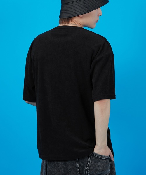 SIDEWAY STANCE(サイドウェイスタンス)の「【SIDEWAY STANCE】パイル地 半袖Tシャツ(Tシャツ/カットソー・メンズ・ホワイト/ライトグレー/ブラック/ホワイト系/ホワイト系1/ブラック系/ブラック系1/ライトグレー系/ライトグレー系1・SMALL/MEDIUM/LARGE/X-LARGE)」の18枚目の写真