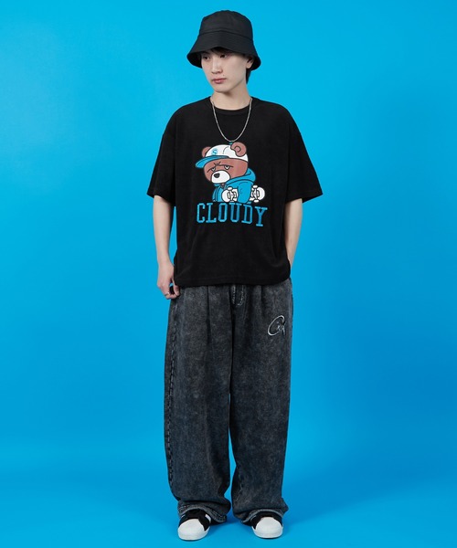 SIDEWAY STANCE(サイドウェイスタンス)の「【SIDEWAY STANCE】パイル地 半袖Tシャツ(Tシャツ/カットソー・メンズ・ホワイト/ライトグレー/ブラック/ホワイト系/ホワイト系1/ブラック系/ブラック系1/ライトグレー系/ライトグレー系1・SMALL/MEDIUM/LARGE/X-LARGE)」の20枚目の写真