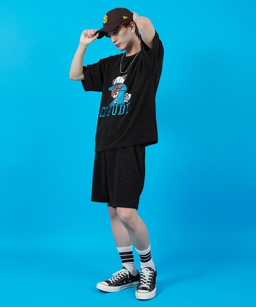 SIDEWAY STANCE(サイドウェイスタンス)の「【SIDEWAY STANCE】パイル地 半袖Tシャツ(Tシャツ/カットソー・メンズ・ホワイト/ライトグレー/ブラック/ホワイト系/ホワイト系1/ブラック系/ブラック系1/ライトグレー系/ライトグレー系1・SMALL/MEDIUM/LARGE/X-LARGE)」の21枚目の写真