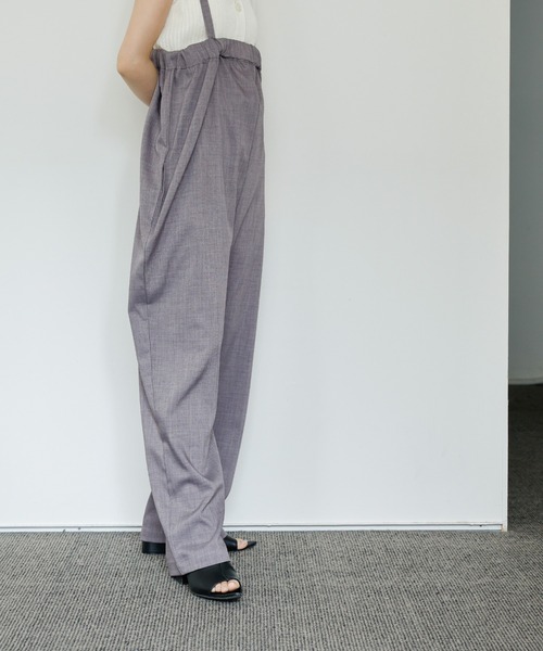 select MOCA Et(セレクトモカエト)の「【Et】Tapered overalls(サロペット/オーバーオール・レディース・ブラック/グレー・FREE)」の11枚目の写真