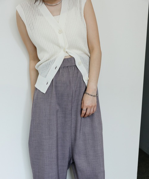 select MOCA Et(セレクトモカエト)の「【Et】Tapered overalls(サロペット/オーバーオール・レディース・ブラック/グレー・FREE)」の14枚目の写真