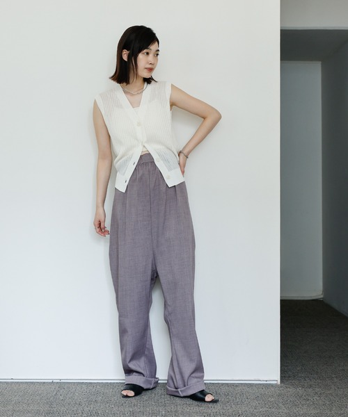 select MOCA Et(セレクトモカエト)の「【Et】Tapered overalls(サロペット/オーバーオール・レディース・ブラック/グレー・FREE)」の3枚目の写真