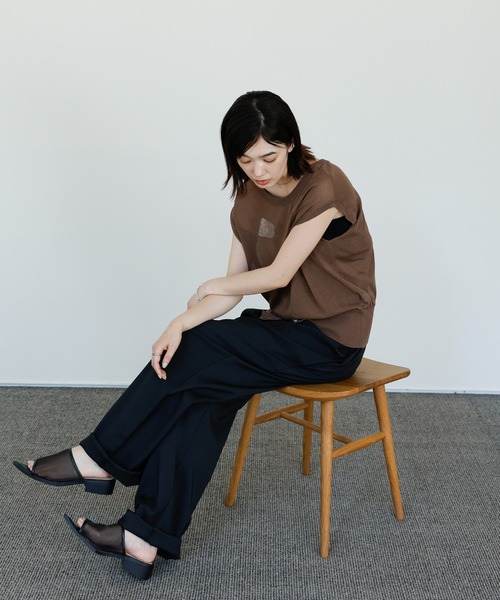 select MOCA Et(セレクトモカエト)の「【Et】Tapered overalls(サロペット/オーバーオール・レディース・ブラック/グレー・FREE)」の22枚目の写真