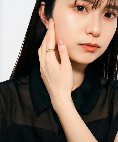 Jewel closet by L&Co.（ジュエルクローゼットバイエルアンドコー）の「K18 デザイン リング（リング・レディース・イエローゴールド・11号/9号/13号/15号）」の4枚目の写真
