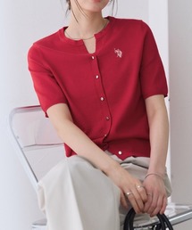 U.S. POLO ASSN. キーネックデザインカーディガン