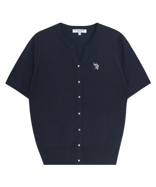 U.S. POLO ASSN.（ユーエスポロアッスン）の「【U.S.POLO ASSN.】キーネックデザインカーディガン（カーディガン/ボレロ・レディース・ネイビー/ブルー系その他/アイボリー系/グレー系その他/ブラック系その他/レッド系その他・M/L/LL）」の15枚目の写真