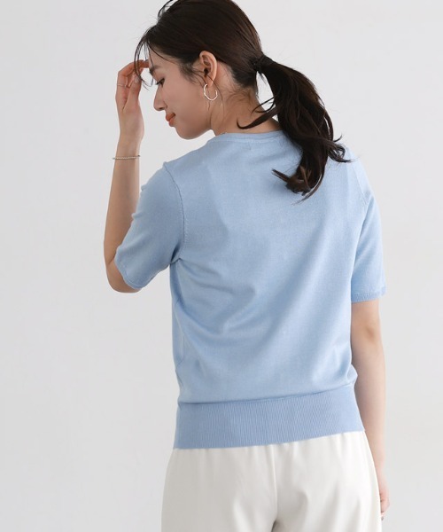 U.S. POLO ASSN.（ユーエスポロアッスン）の「【U.S.POLO ASSN.】キーネックデザインカーディガン（カーディガン/ボレロ・レディース・ネイビー/ブルー系その他/アイボリー系/グレー系その他/ブラック系その他/レッド系その他・M/L/LL）」の19枚目の写真