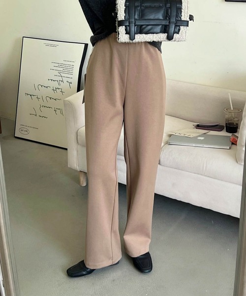 DECADE CLASSIC(ディケイド クラシック)の「【DECADE CLASSIC】ストレートイージーパンツ(チノパンツ・レディース・ブラック/ベージュ/チョコ・MEDIUM/LARGE)」の3枚目の写真