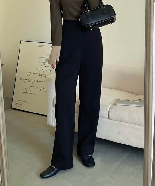 DECADE CLASSIC(ディケイド クラシック)の「【DECADE CLASSIC】ストレートイージーパンツ(チノパンツ・レディース・ブラック/ベージュ/チョコ・MEDIUM/LARGE)」の11枚目の写真