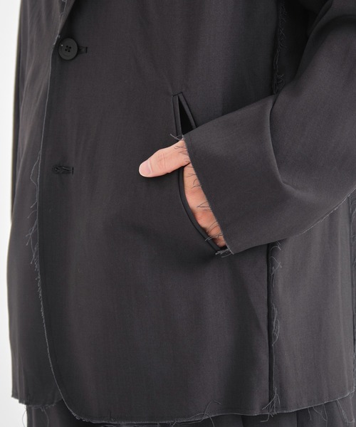 ANTHEM A(アンセムエー)の「CONZ別注wool broken jacket/2Bジャケット/セットアップ/ANTHEM A(テーラードジャケット・メンズ・ストライプ/ダークグレー・L/M)」の7枚目の写真