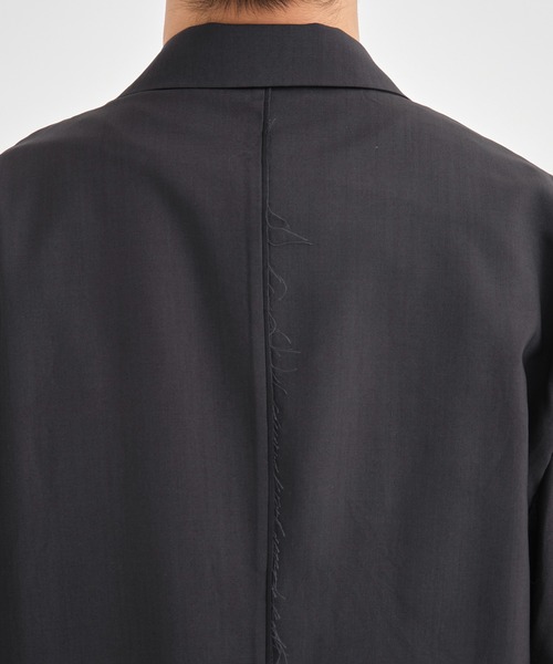 ANTHEM A(アンセムエー)の「CONZ別注wool broken jacket/2Bジャケット/セットアップ/ANTHEM A(テーラードジャケット・メンズ・ストライプ/ダークグレー・L/M)」の8枚目の写真