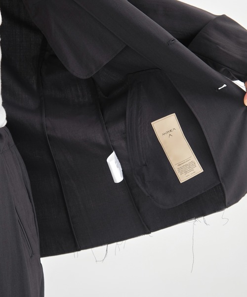 ANTHEM A(アンセムエー)の「CONZ別注wool broken jacket/2Bジャケット/セットアップ/ANTHEM A(テーラードジャケット・メンズ・ストライプ/ダークグレー・L/M)」の10枚目の写真