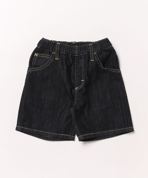 Lee（リー）の「Lee/リー【110-150cm】キッズ シンプルデニムショーツ（デニムパンツ・キッズ・ブルー/ストライプ/インディゴブルー・140/150/110/120/130）」の2枚目の写真