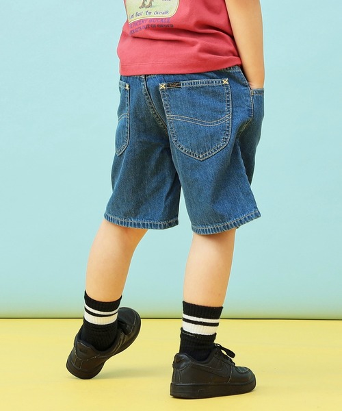 Lee（リー）の「Lee/リー【110-150cm】キッズ シンプルデニムショーツ（デニムパンツ・キッズ・ブルー/ストライプ/インディゴブルー・140/150/110/120/130）」の14枚目の写真