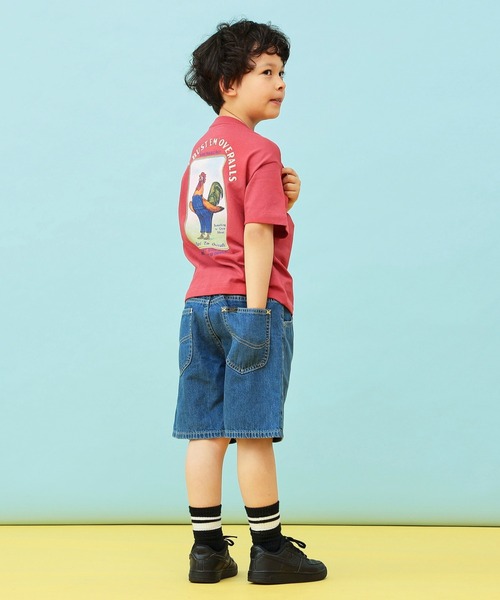 Lee（リー）の「Lee/リー【110-150cm】キッズ シンプルデニムショーツ（デニムパンツ・キッズ・ブルー/ストライプ/インディゴブルー・140/150/110/120/130）」の16枚目の写真