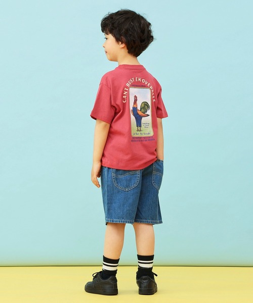 Lee（リー）の「Lee/リー【110-150cm】キッズ シンプルデニムショーツ（デニムパンツ・キッズ・ブルー/ストライプ/インディゴブルー・140/150/110/120/130）」の17枚目の写真