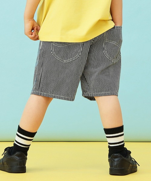 Lee（リー）の「Lee/リー【110-150cm】キッズ シンプルデニムショーツ（デニムパンツ・キッズ・ブルー/ストライプ/インディゴブルー・140/150/110/120/130）」の4枚目の写真