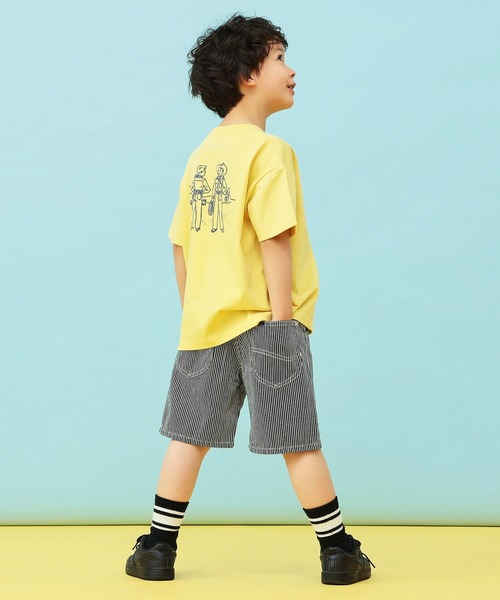 Lee（リー）の「Lee/リー【110-150cm】キッズ シンプルデニムショーツ（デニムパンツ・キッズ・ブルー/ストライプ/インディゴブルー・140/150/110/120/130）」の12枚目の写真