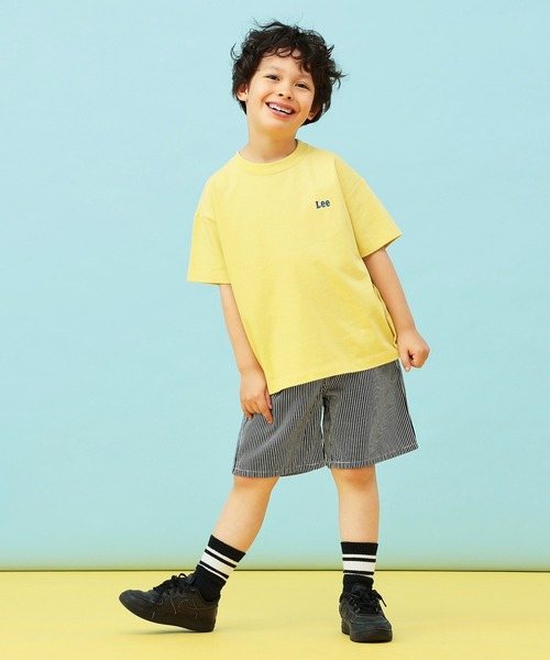 Lee（リー）の「Lee/リー【110-150cm】キッズ シンプルデニムショーツ（デニムパンツ・キッズ・ブルー/ストライプ/インディゴブルー・140/150/110/120/130）」の8枚目の写真