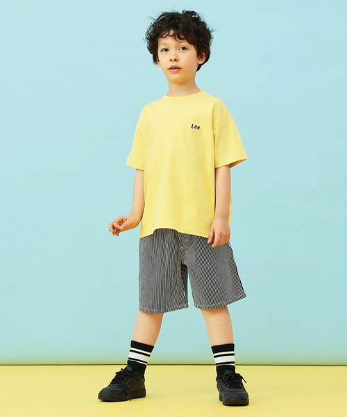 Lee（リー）の「Lee/リー【110-150cm】キッズ シンプルデニムショーツ（デニムパンツ・キッズ・ブルー/ストライプ/インディゴブルー・140/150/110/120/130）」の11枚目の写真