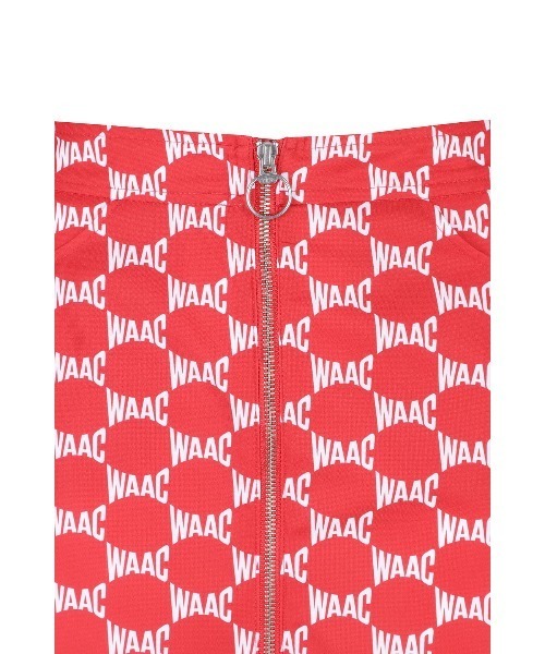 WAAC（ワック）の「WOMENS ハイウエスト WAACロゴスカート（スカート・レディース・レッド・X-SMALL/MEDIUM/LARGE/SMALL）」の2枚目の写真