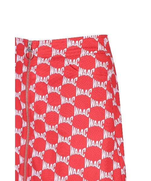 WAAC（ワック）の「WOMENS ハイウエスト WAACロゴスカート（スカート・レディース・レッド・X-SMALL/MEDIUM/LARGE/SMALL）」の3枚目の写真