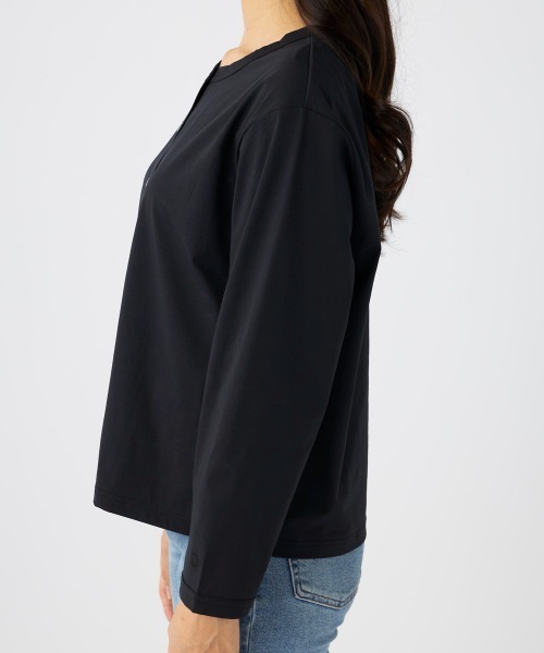 Ocean Pacific（オーシャンパシフィック）の「【OP/オーピー】レディースカーディガン/水陸両用UPF50ボーダーカーディガンタイプラッシュガード(水着)（ラッシュガード・レディース・ホワイト/ブラック/ブラック×ホワイト・MEDIUM/LARGE/X-LARGE）」の19枚目の写真