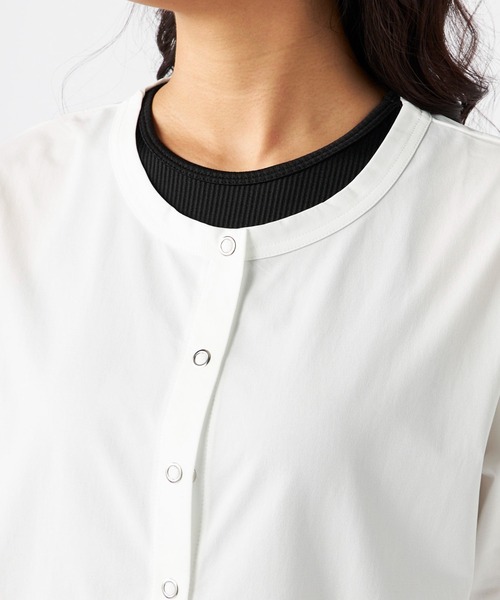 Ocean Pacific（オーシャンパシフィック）の「【OP/オーピー】レディースカーディガン/水陸両用UPF50ボーダーカーディガンタイプラッシュガード(水着)（ラッシュガード・レディース・ホワイト/ブラック/ブラック×ホワイト・MEDIUM/LARGE/X-LARGE）」の13枚目の写真