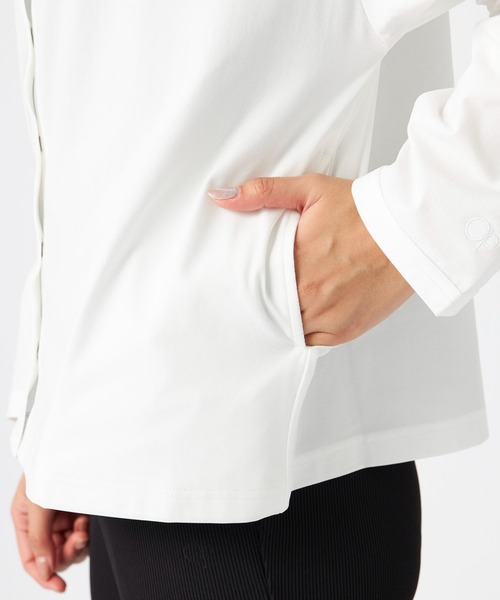 Ocean Pacific（オーシャンパシフィック）の「【OP/オーピー】レディースカーディガン/水陸両用UPF50ボーダーカーディガンタイプラッシュガード(水着)（ラッシュガード・レディース・ホワイト/ブラック/ブラック×ホワイト・MEDIUM/LARGE/X-LARGE）」の14枚目の写真