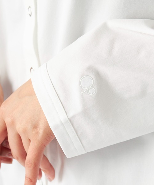 Ocean Pacific（オーシャンパシフィック）の「【OP/オーピー】レディースカーディガン/水陸両用UPF50ボーダーカーディガンタイプラッシュガード(水着)（ラッシュガード・レディース・ホワイト/ブラック/ブラック×ホワイト・MEDIUM/LARGE/X-LARGE）」の15枚目の写真