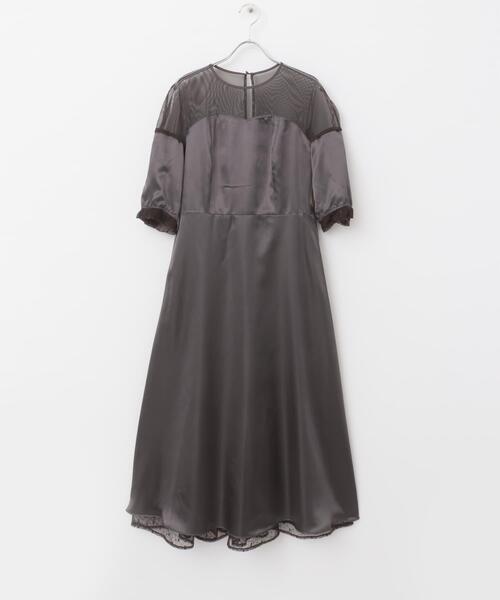 URBAN RESEARCH ROSSO WOMEN（アーバンリサーチ　ロッソ）の「幾何学レースドレス（ワンピース・レディース・ライトグレー/ブラウン・FREE）」の10枚目の写真