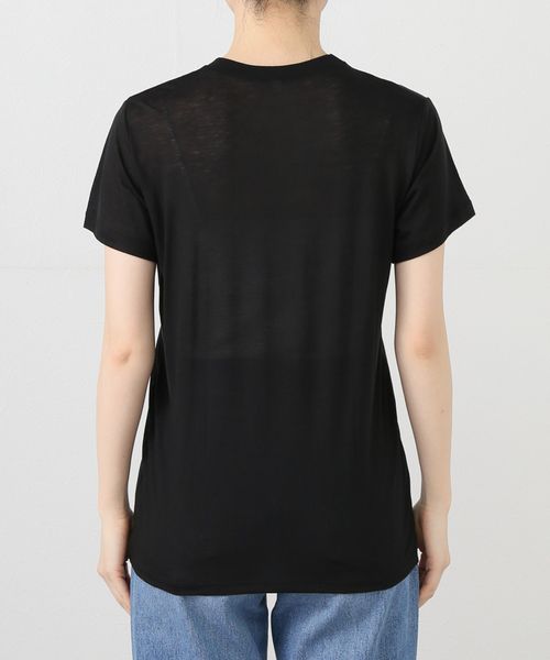 BASERANGE(ベースレンジ)の「【BASERANGE/ベースレンジ】 CORE TEE SHIRT(Tシャツ/カットソー・レディース・ブラック/ベージュ/ブラウン/アイボリー・SMALL)」の16枚目の写真