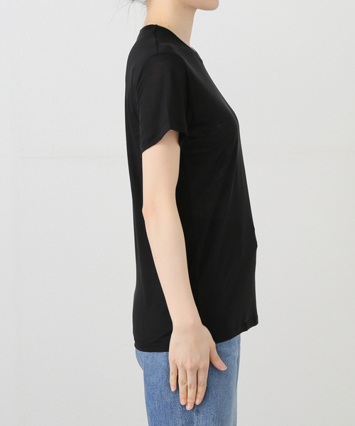 BASERANGE(ベースレンジ)の「【BASERANGE/ベースレンジ】 CORE TEE SHIRT(Tシャツ/カットソー・レディース・ブラック/ベージュ/ブラウン/アイボリー・SMALL)」の17枚目の写真