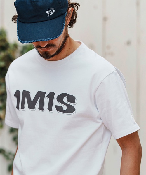 1minute 1second(ワンミニットワンセカンド)の「mt9680-10oz bold print T-shirt Tシャツ(Tシャツ/カットソー・メンズ・ベージュ×ブラック/ブラック×ホワイト/ホワイト×グレー・S/M/L/XL)」の9枚目の写真