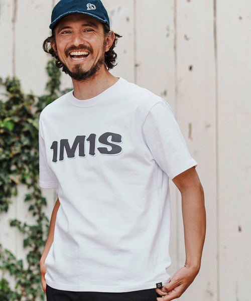 1minute 1second(ワンミニットワンセカンド)の「mt9680-10oz bold print T-shirt Tシャツ(Tシャツ/カットソー・メンズ・ベージュ×ブラック/ブラック×ホワイト/ホワイト×グレー・S/M/L/XL)」の11枚目の写真