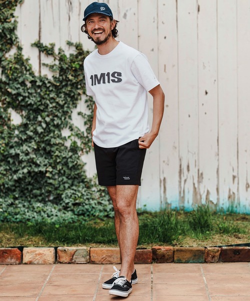 1minute 1second(ワンミニットワンセカンド)の「mt9680-10oz bold print T-shirt Tシャツ(Tシャツ/カットソー・メンズ・ベージュ×ブラック/ブラック×ホワイト/ホワイト×グレー・S/M/L/XL)」の12枚目の写真