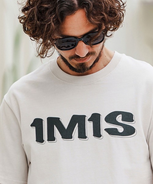1minute 1second(ワンミニットワンセカンド)の「mt9680-10oz bold print T-shirt Tシャツ(Tシャツ/カットソー・メンズ・ベージュ×ブラック/ブラック×ホワイト/ホワイト×グレー・S/M/L/XL)」の14枚目の写真