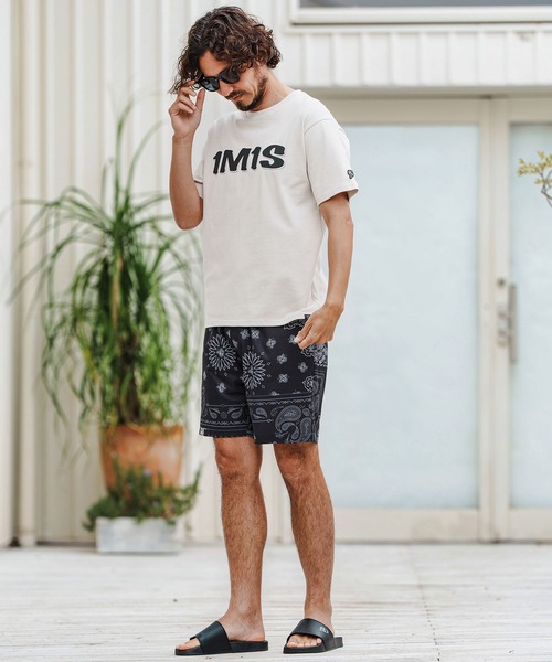 1minute 1second(ワンミニットワンセカンド)の「mt9680-10oz bold print T-shirt Tシャツ(Tシャツ/カットソー・メンズ・ベージュ×ブラック/ブラック×ホワイト/ホワイト×グレー・S/M/L/XL)」の18枚目の写真